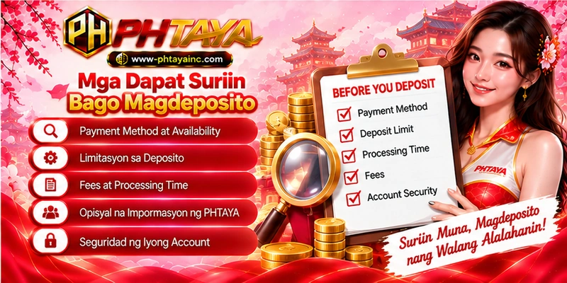 Mga Dapat Suriin Bago Magdeposito